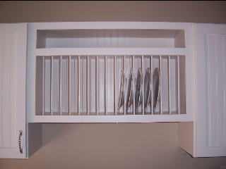 Custom cabinets plate rack